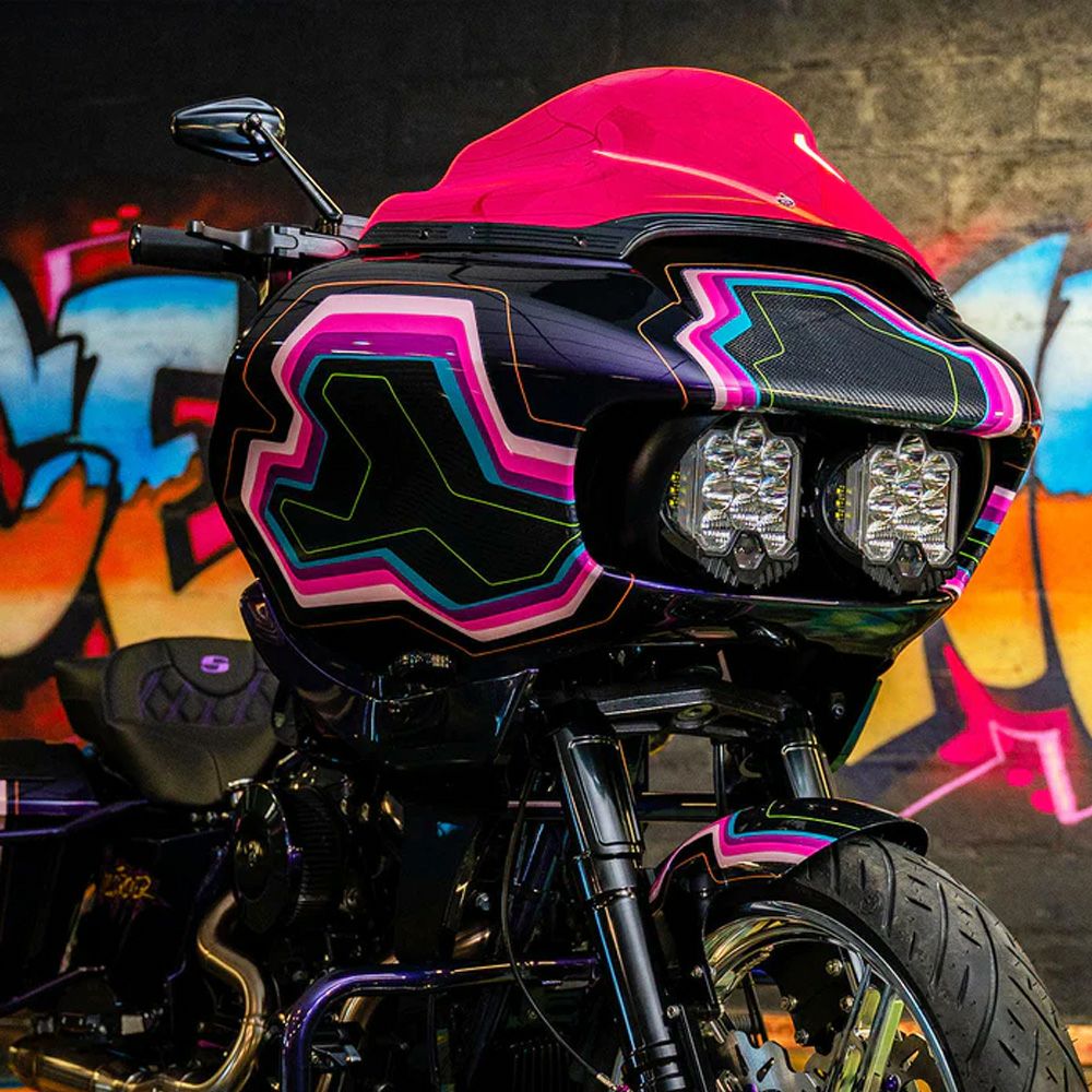 2015以降ロードグライド アイスカラーウインドシールド レッドアイス 9