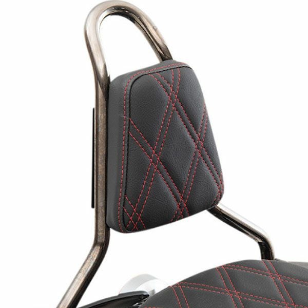 ハーレー　DRAG SPECIALTIES シーシーバー　バッグレスト テーパードシーシーバー用 バックレストパッド ダブルダイアモンド