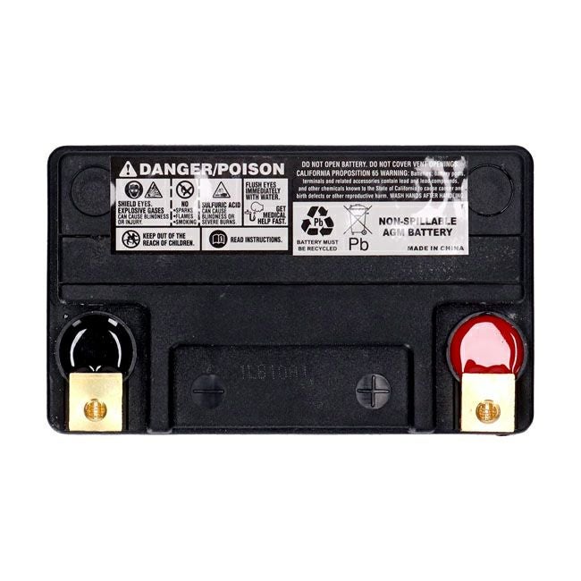  スポーツスター、スポーツスターS、パンアメリカ、ナイトスター、ストリート用AGMバッテリー 14Ah、240CCA 3