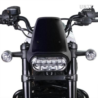 RH1250S クイックリリース コンパクトウインドシールド ダークスモーク 