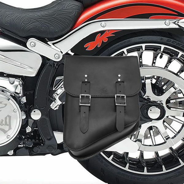 ソフテイル 本革レフトソロスイングアームバッグ フラットトップ BAD&G