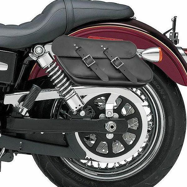LONGRIDE レザースイングアームバッグ (ブラック) 【ダイナ
