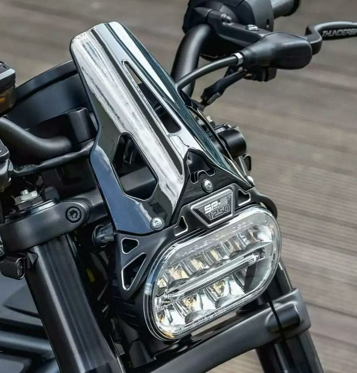 RH1250S クイックリリース コンパクトウインドシールド ダークスモーク