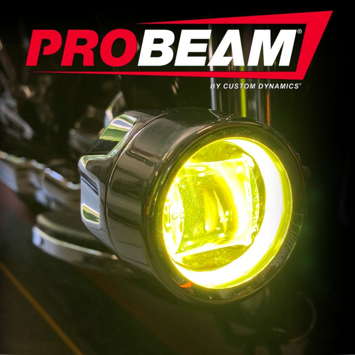 ハーレー Probeam LED HALO フォグランプ用 イエローレンズセット