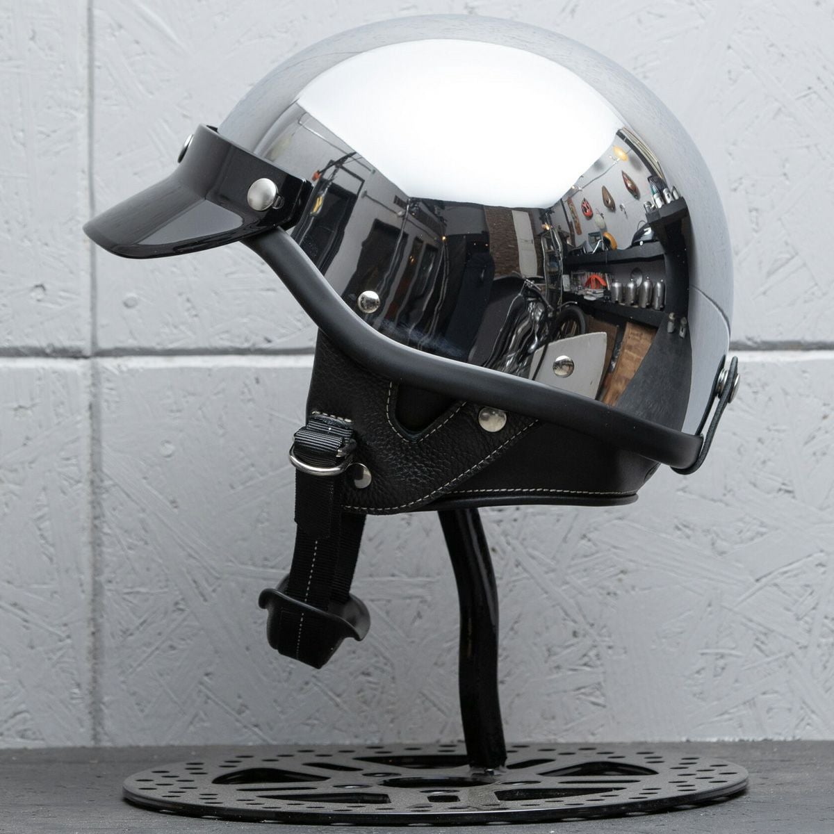  【限定カラー】BORN FREE SHORTY ハーフヘルメット クローム M/L 2