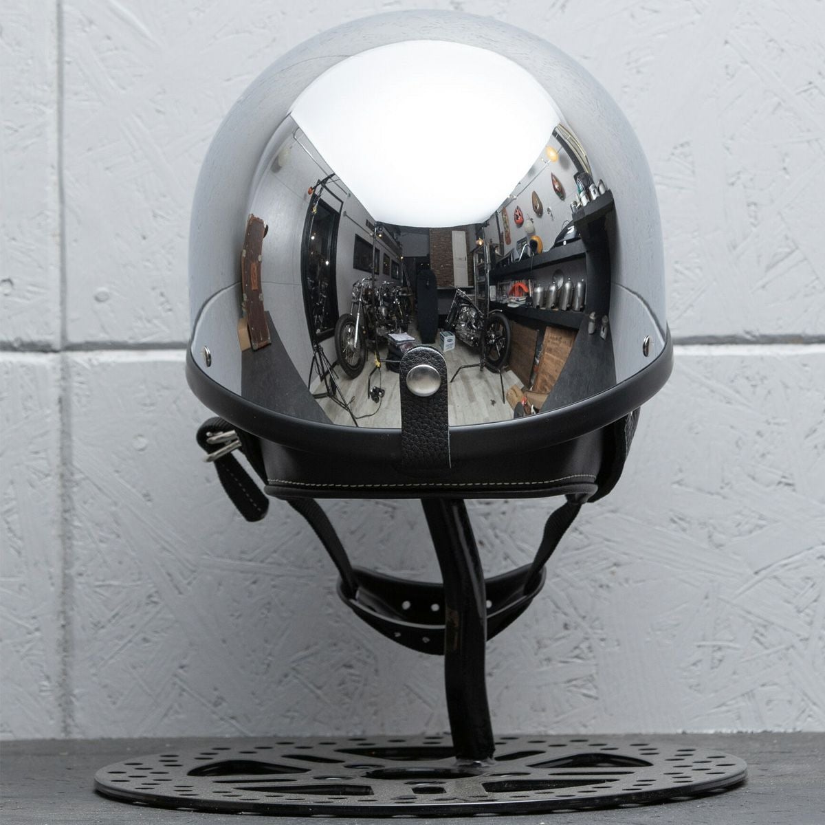  【限定カラー】BORN FREE SHORTY ハーフヘルメット クローム M/L 4