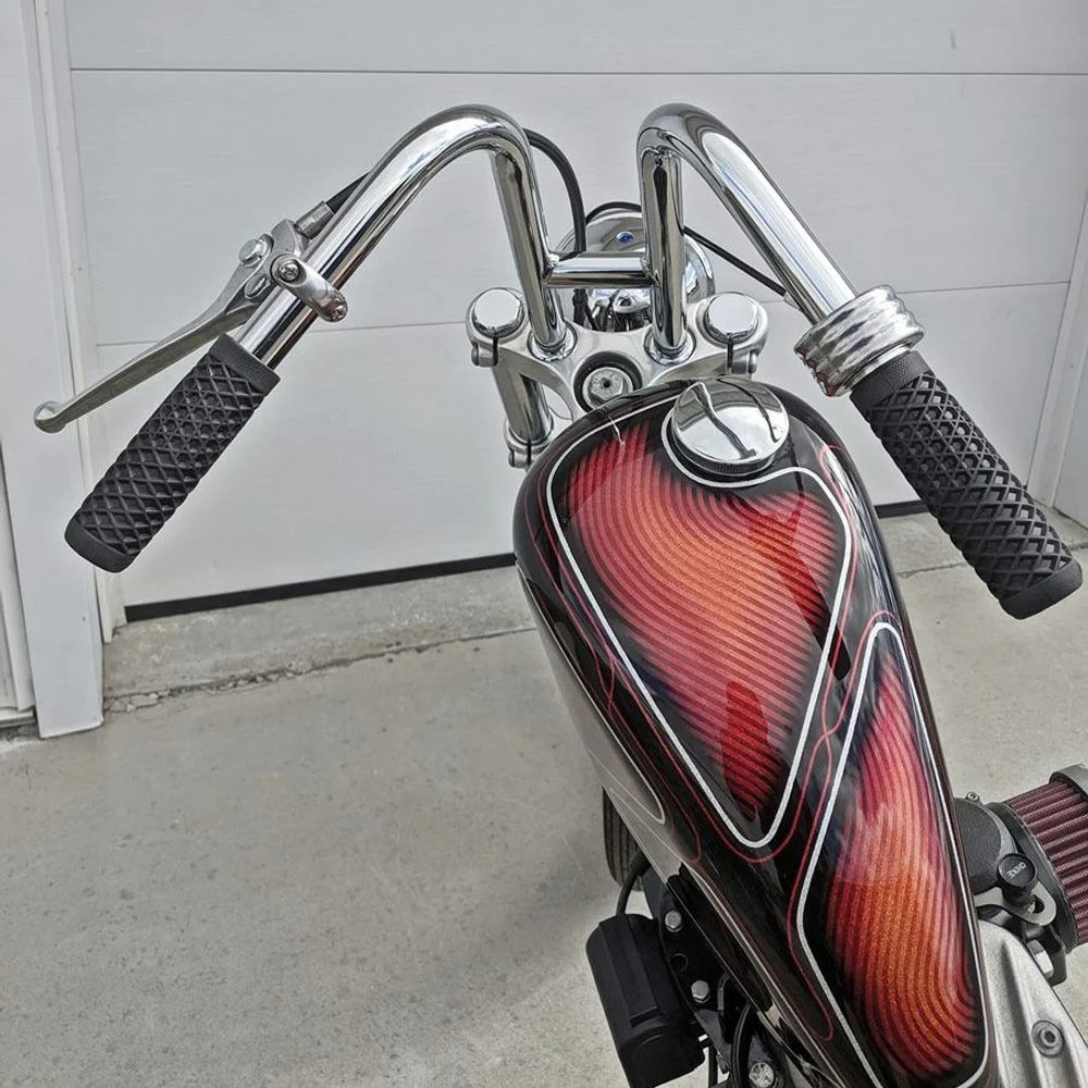 ハーレー 1インチ径 ラビットイアー ハンドルバー(ディンプル無