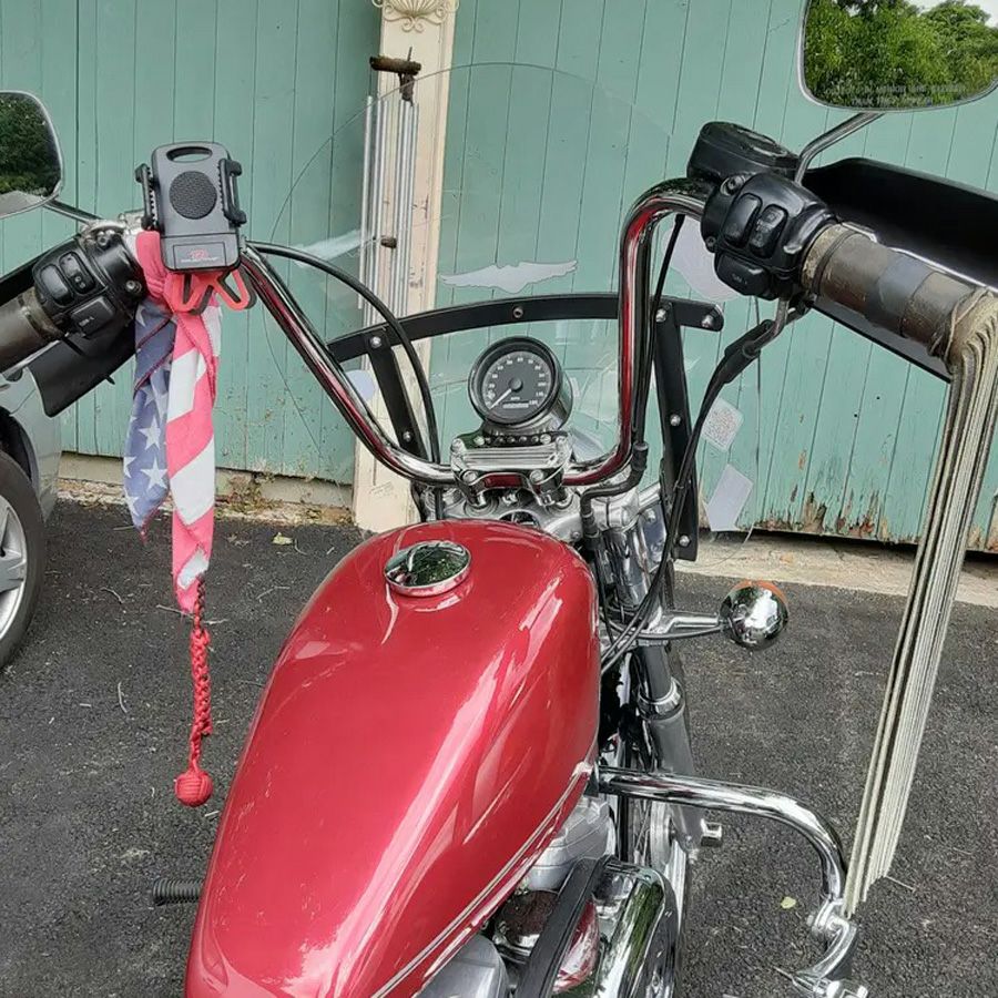 ハーレー 1インチ径 ナロー エイプハンドルバー(ディンプル有) 12