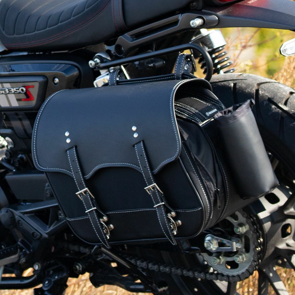 DEGNER　デグナー　ナイロンサドルバッグ　容量17L DEGNER 容量可変式 13～17L ナイロンサドルバッグ NB-194(ブラック