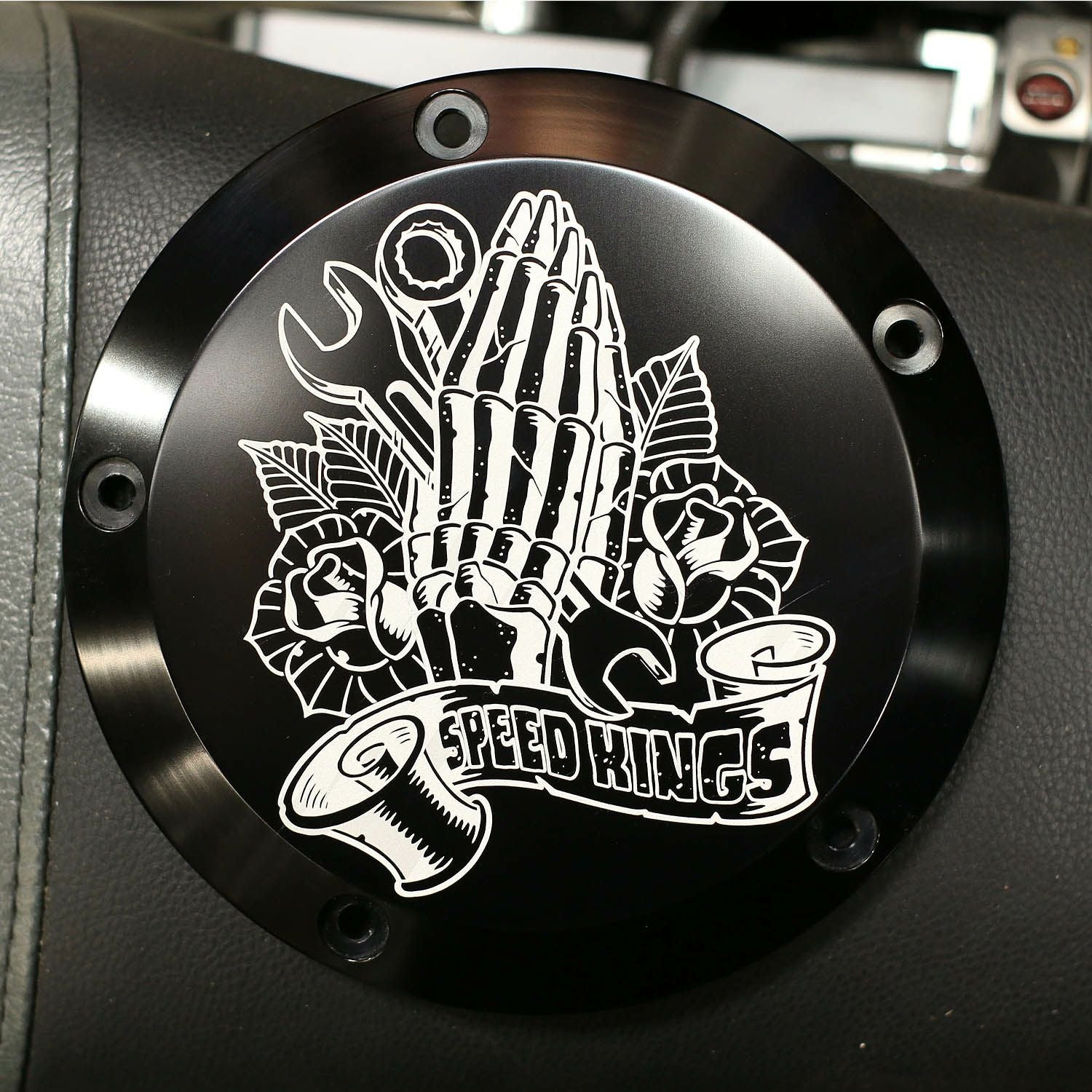 スラッシンサプライ(THRASHIN SUPPLY) ビレットダービーカバー Dished