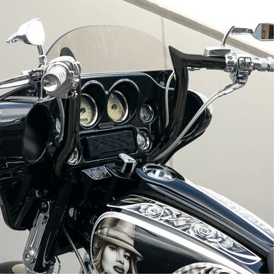 LAチョッパーズ□プライム エイプハンドルバー 13インチ フラットブラック 【95-22年 FLHT、FLHX】 LA Choppers Prime  Ape Bagger Handlebar - Prime Ape - 13" - Flat Black / パインバレー LAチョッパーズ 0601-4544 BAGGER プライム エイプハンドルバー　グロスブラック　13インチ 1999〜 FLHT、FLHTC、FLHTU、FLHTUL、FLHTK、FLHTKL、FLHX/S