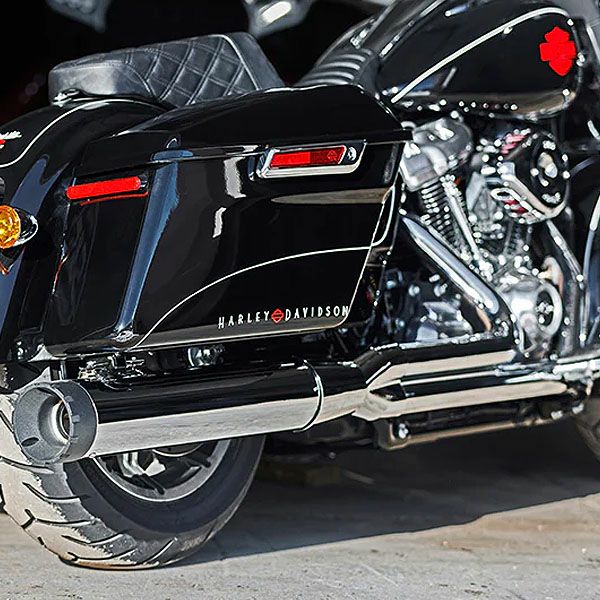 M8ツーリング Monarch 2in1フルエキゾーストマフラー クローム
