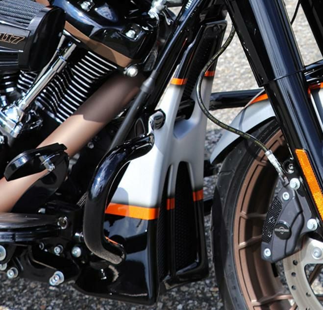 Cult Werk 2021以降チョップドエンジンガード用 カスタムチン