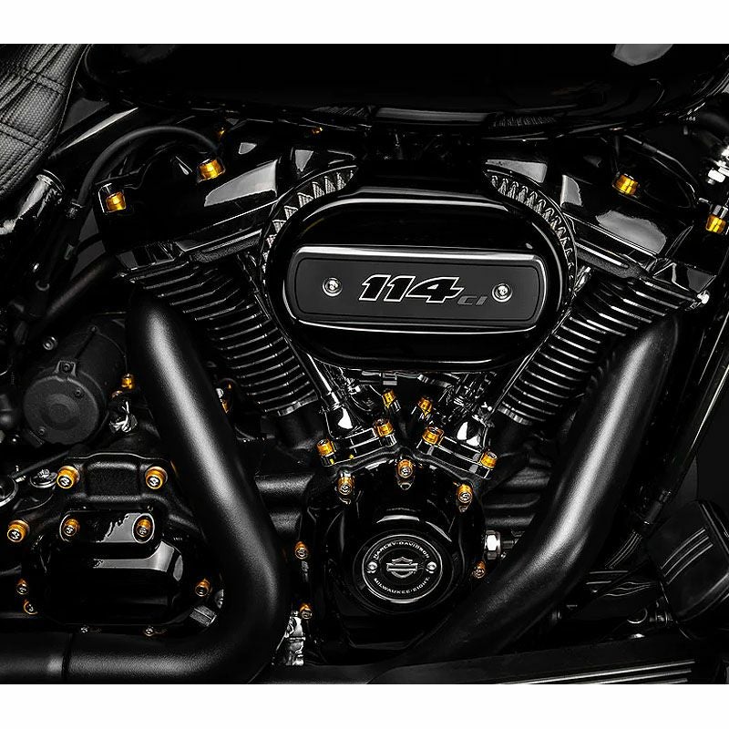 M8エンジン用 Chachos デラックスエンジンボルトキット ゴールド