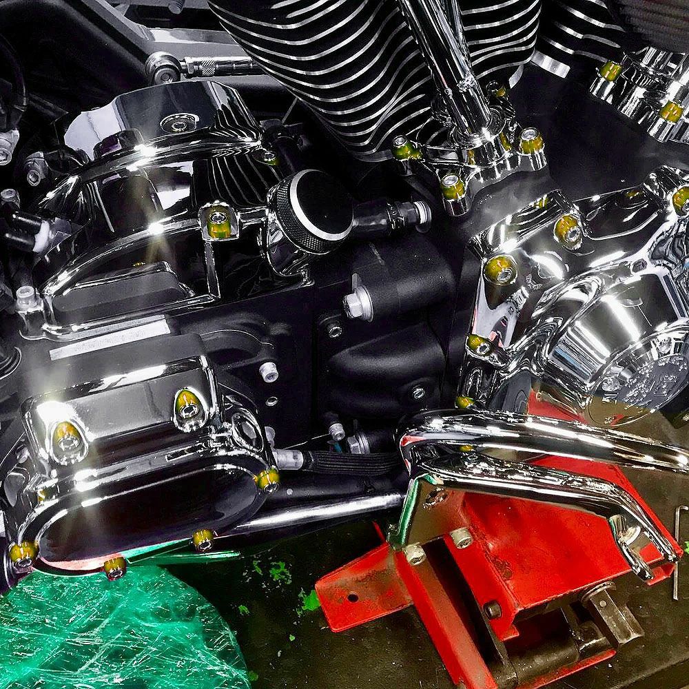 アレンネス 10 Gauge ダービーカバー ゴールド |ハーレーパーツ専門店