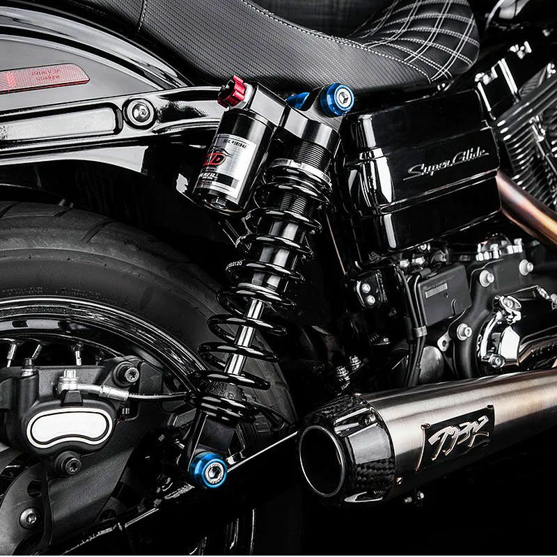 2006以降ダイナ リアショックマウントボルトカバー ブルー SANTORO FABWORX 2