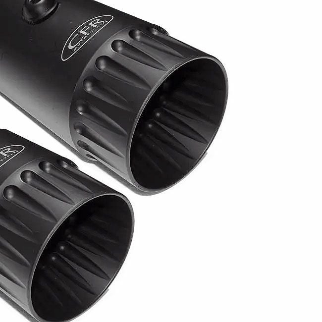 CFR M8ツーリング 4.5インチ スリップオンマフラー ダブルフルーテッド