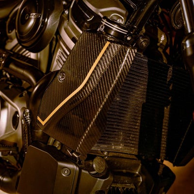 Thunderbike レボリューションMAX オルタネーターカバー ブラック 