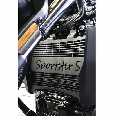 SportsterS ラジエターカバー｜ハーレーカスタムパーツ専門店 テラダモータース Sportster スポーツスターS ラジエターコアガード（ブラック） TERADAMOTORS バイク