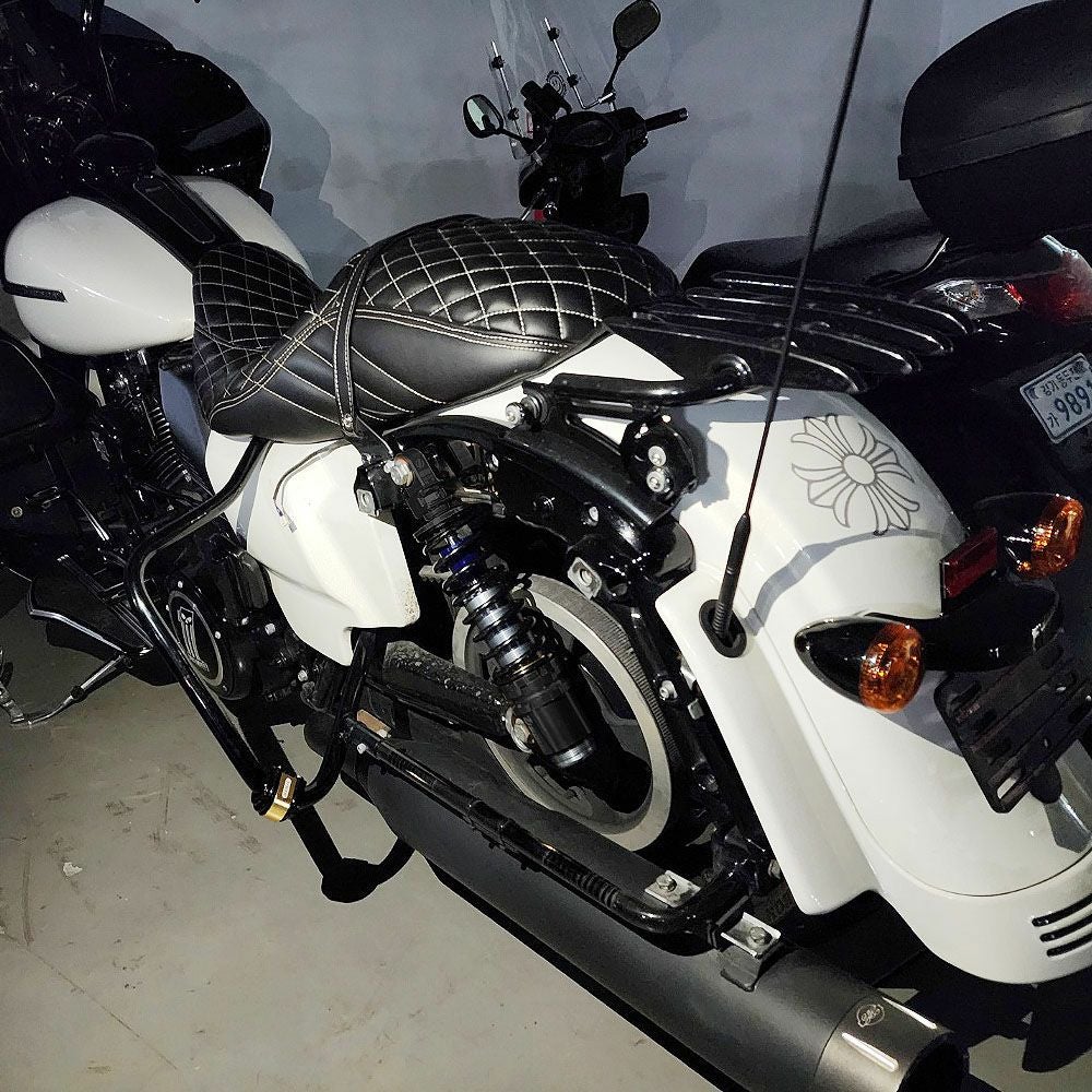 1998以降 ツーリング 車高調整機構付き ツインショックサスペンション ブラック SOUL 3