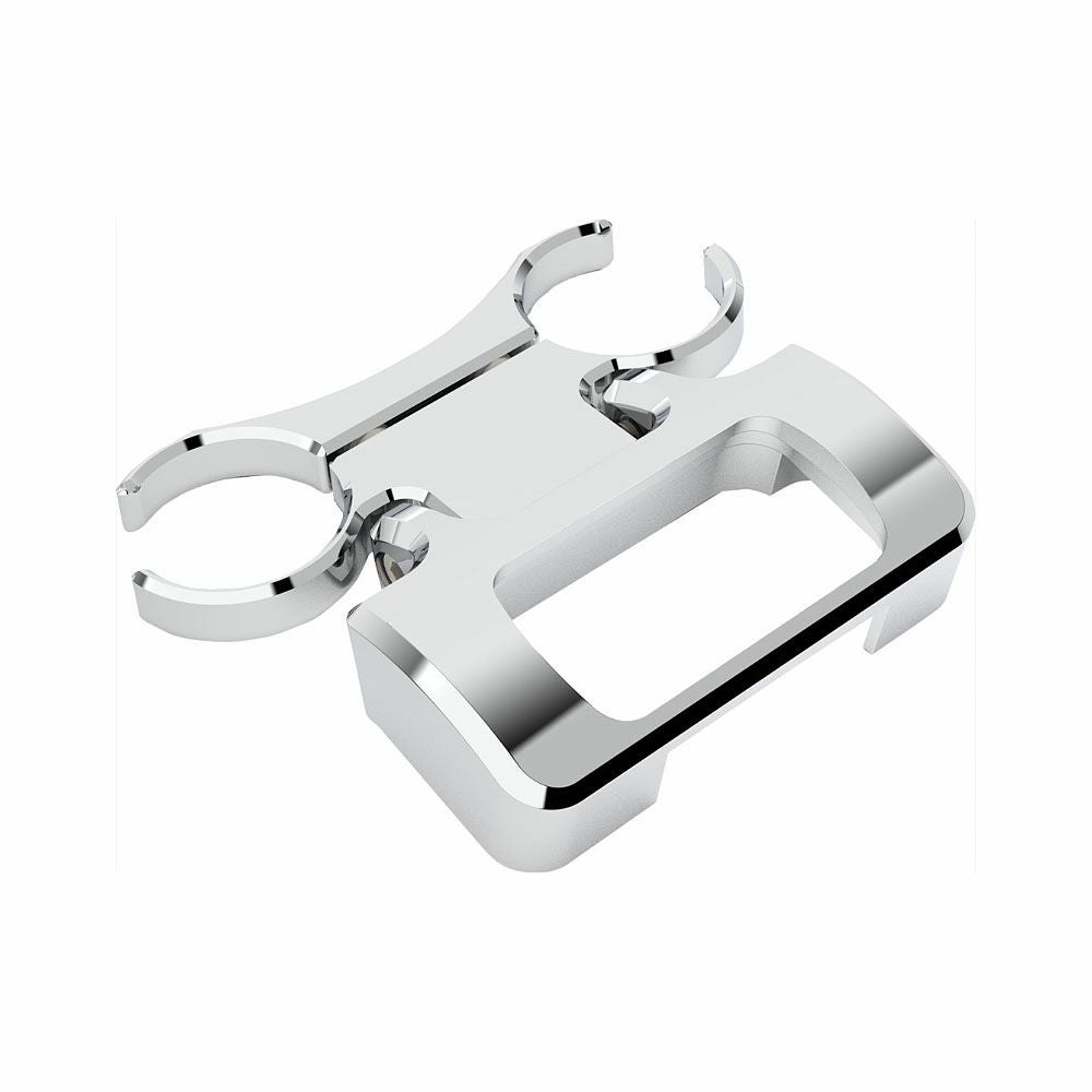 FXBB/S、FXST、FXBR/S Tバーハンドル用 1インチ メーターマウント クローム LA CHOPPERS