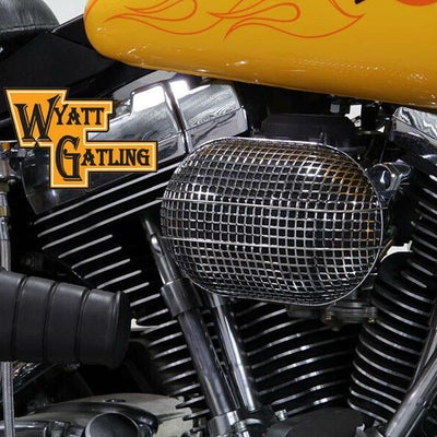 ショベル、アイアンショベル ターボエアクリーナー クローム Wyatt 