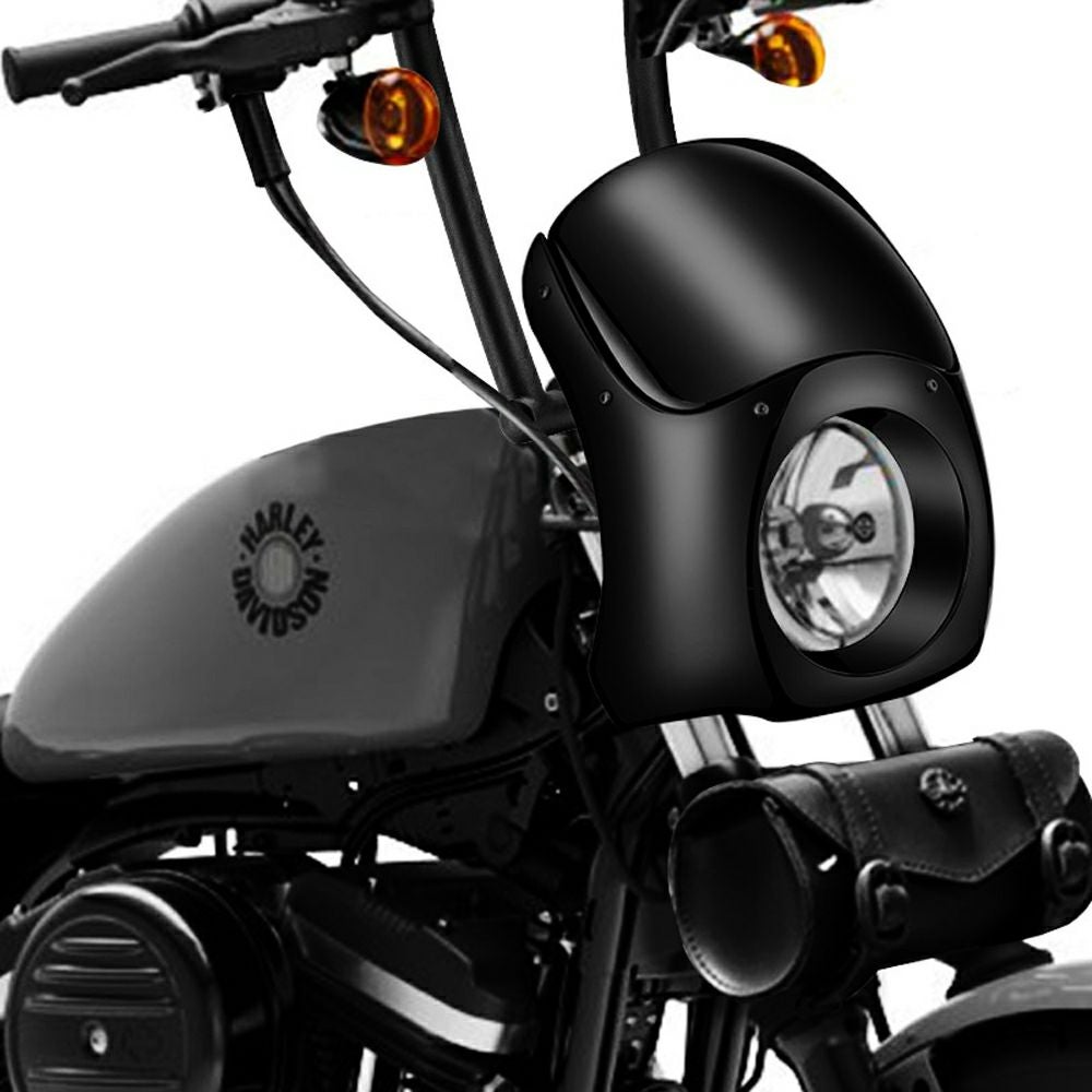 スポーツスター、ダイナ Bronco フェアリング (グロスブラック) Viking