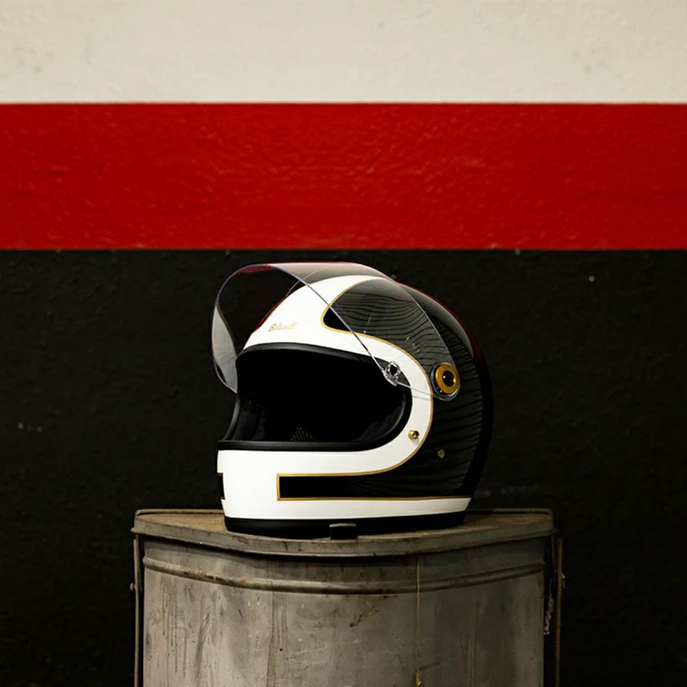 ビルトウェル Gringo S ECE規格R22.06 ヘルメット　グロスホワイト/ブラック トラッカー 5