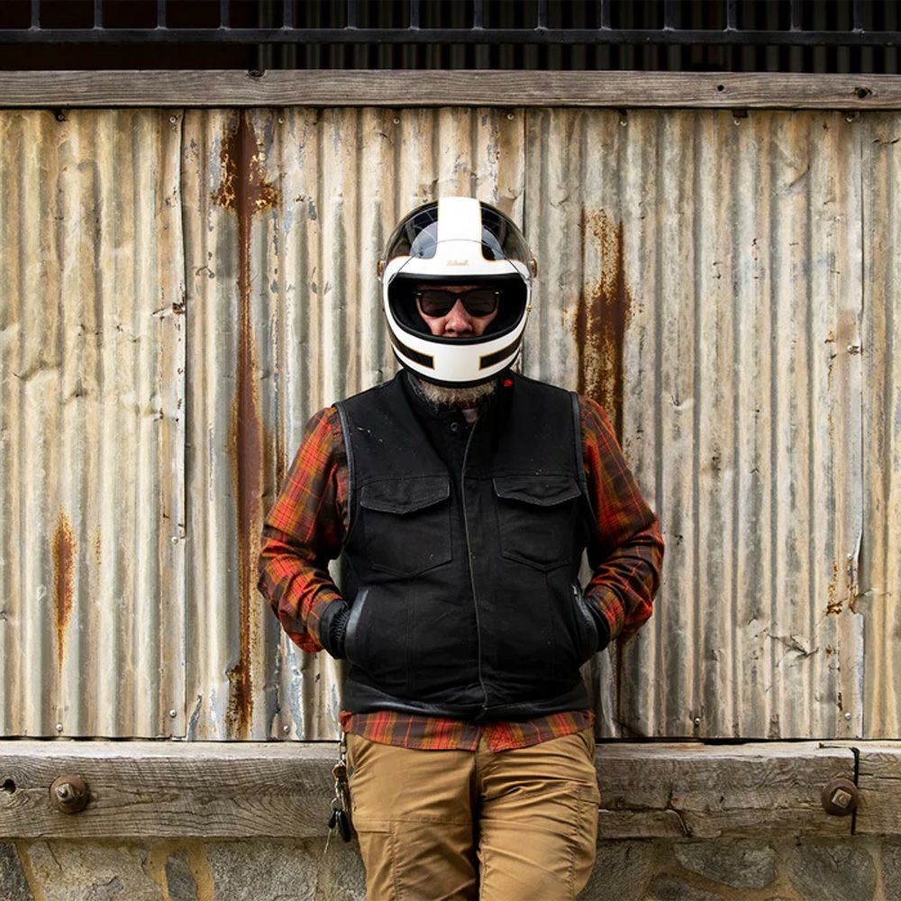 ビルトウェル Gringo S ECE規格R22.06 ヘルメット　グロスホワイト/ブラック トラッカー 7