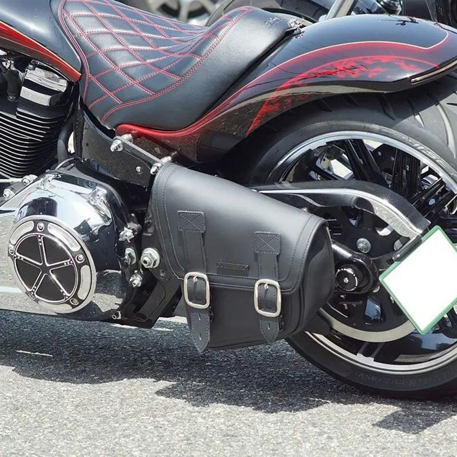 スタンダードライン スイングアームバッグ ブラック |ハーレーパーツ