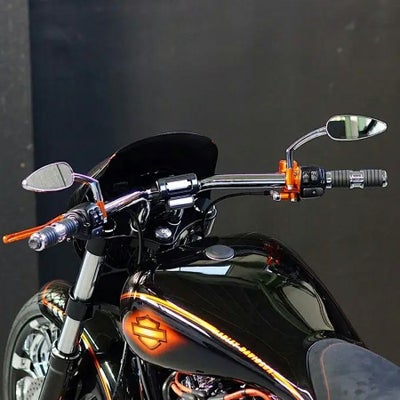M8ソフテイル ブレイクアウト カスタムハンドルバー (クローム) ノイズ 