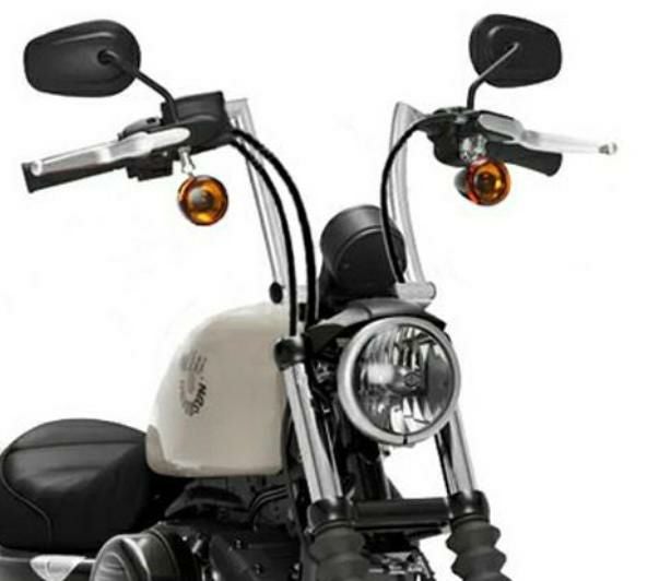 スポーツスター、ダイナ Iron Born 9インチ・ハンドルバー (クローム