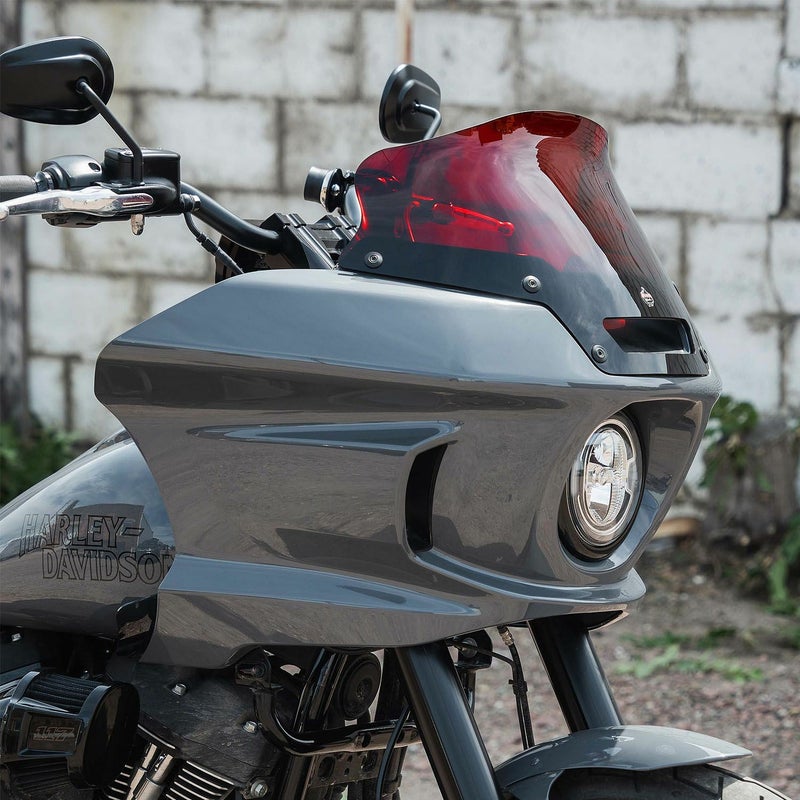 KLOCK Werks KOLOR FLARE ウインドシールド 6インチ レッド FXLRST、FXRST