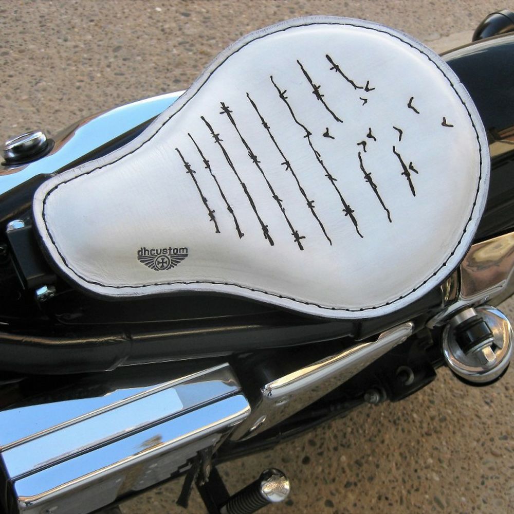 GOODS スポーツスター用GOODサドルシートキット スムース ブラック