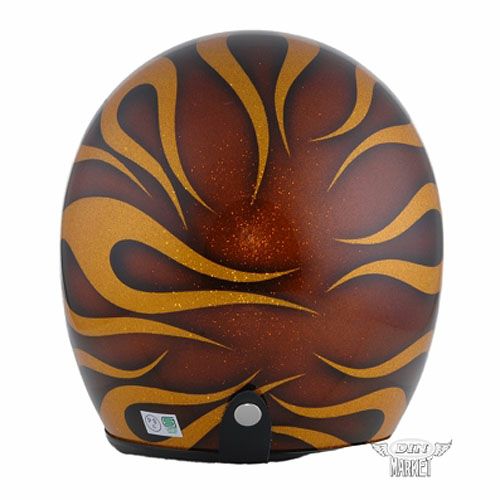 AVENGER（アベンジャー） ヘルメット フレイムスブラウン＆ゴールド フリーサイズ 3