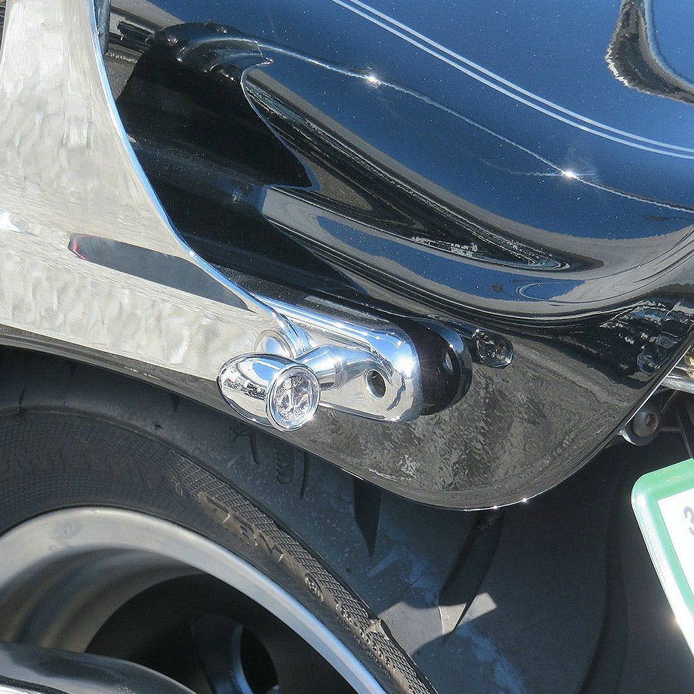 NEO FACTORY マイクロ ブレットLEDテール一体型ウインカー クローム ハーレー 3