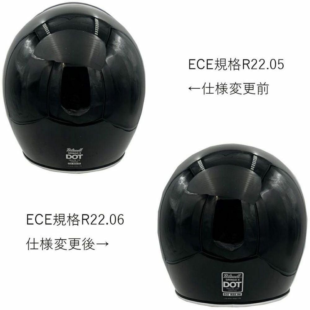 ビルトウェル Gringo S ECE規格R22.06 ヘルメット フラットブラック 5