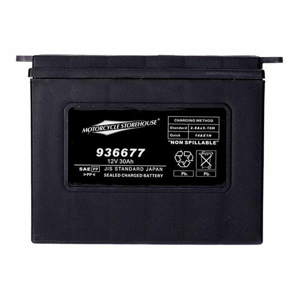 ハーレー 1965～1985ビックツイン FL 1967～1978スポーツスター 1964～1973サービカー 12Vシールタイプ AGMバッテリー 30Ah、370CCA 4