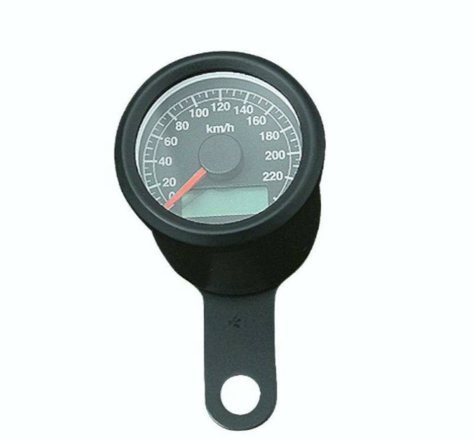 セール】48mm アジャスタブルスピードメーター ブラック |ハーレー