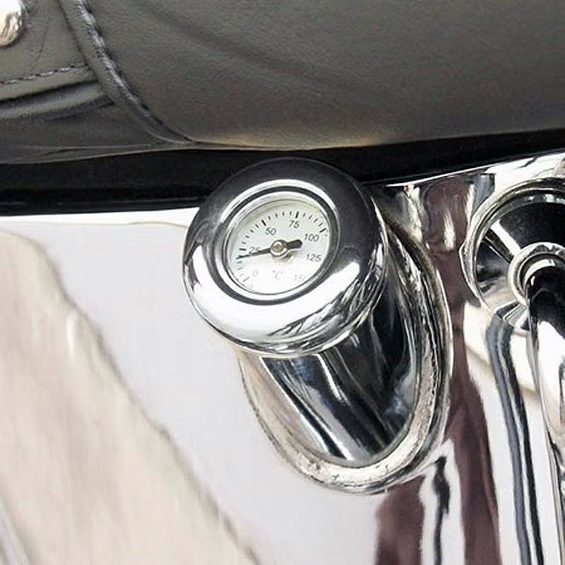 キジマ ディップスティック油温計 クロームベゼル 【1984～1999 ソフテイル、1993～2003 スポーツスター】