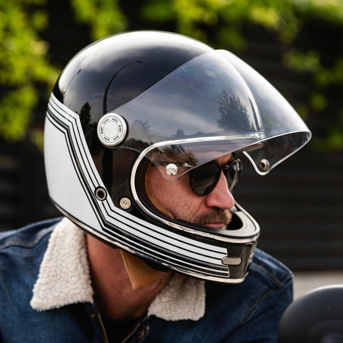 フルフェイス ヘルメット ロードスター2 ブラック/ホワイト By City 7