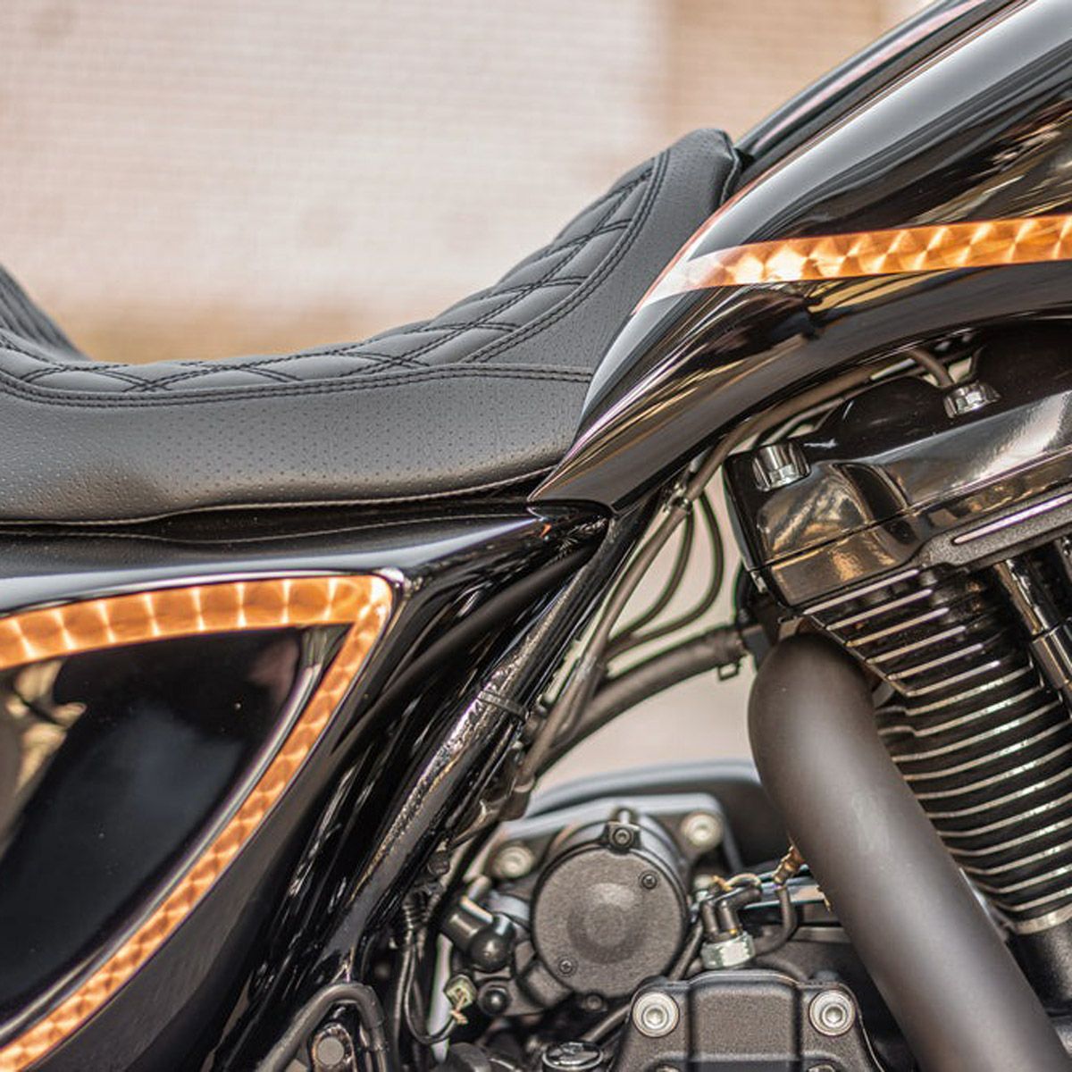 Killer Custom ハーレー、ツーリングモデル用SMOOTH ストレッチ タンク