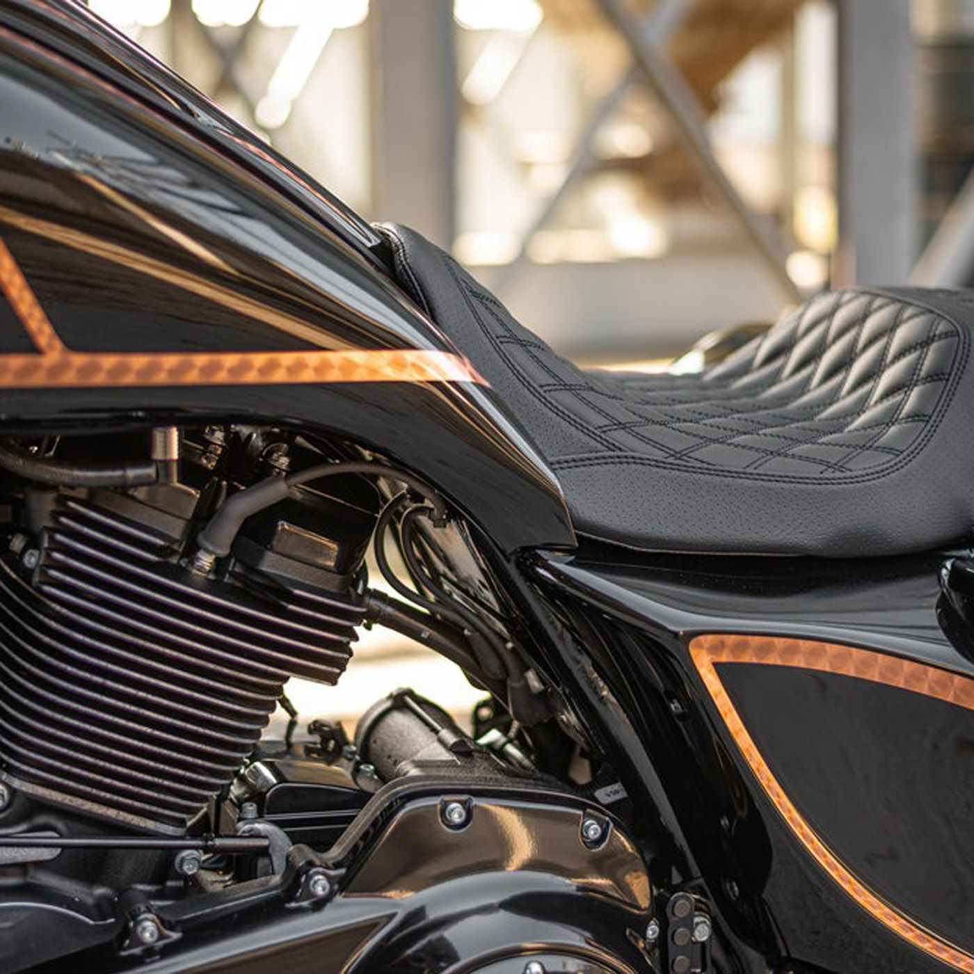 Killer Custom ハーレー、ツーリングモデル用SMOOTH ストレッチ タンク